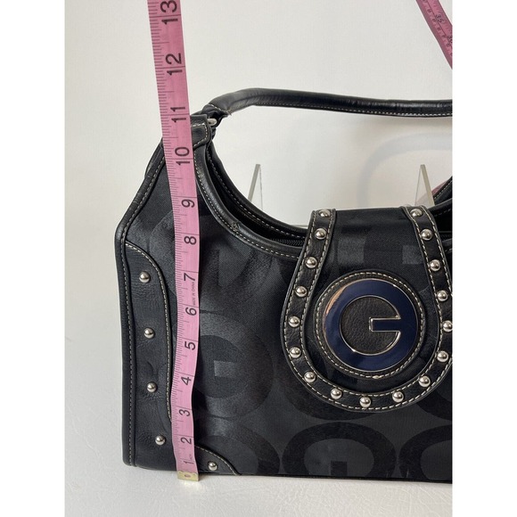 Handbags For All Black G Design Shoulder Bag. 3 Inner Compartments, G Logo. NEW! - Picture 5 of 9
